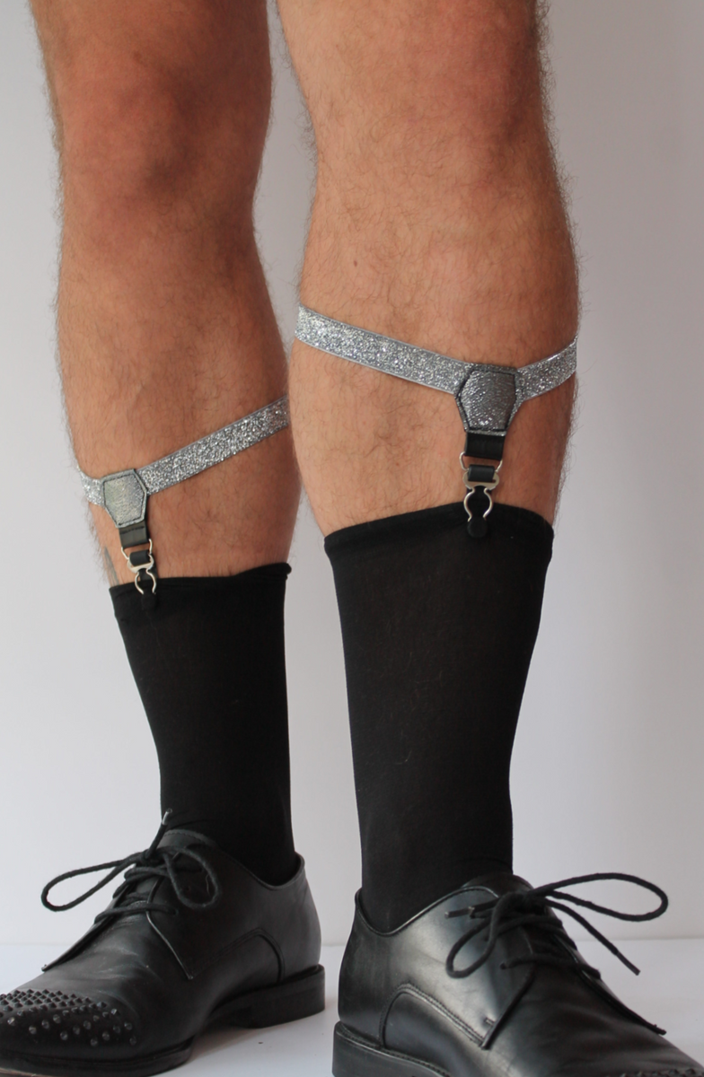 Mens sock garters deals