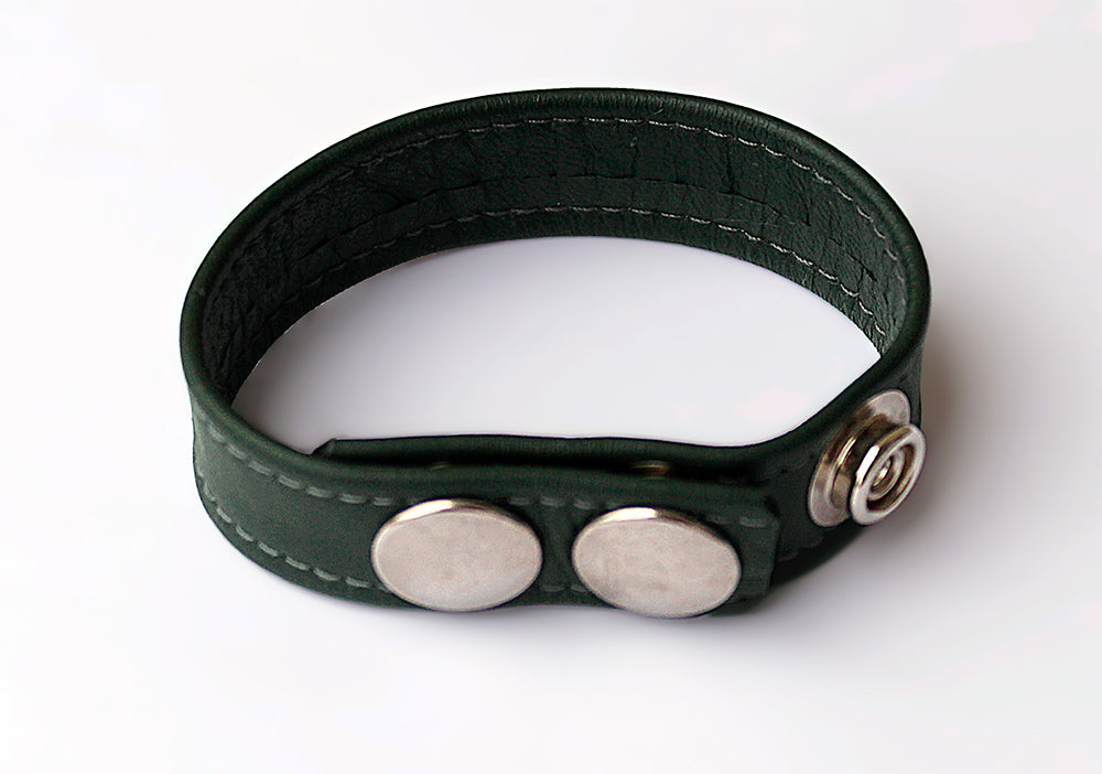 LEATHER C-RING, GREEN